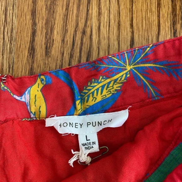 Tropical faux wrap skirt - Picture 2 of 4